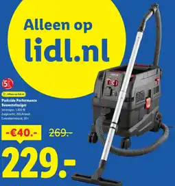 Lidl Parkside Performance Bouwstofzuiger aanbieding