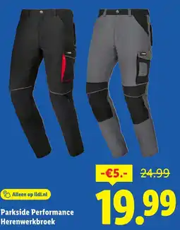 Lidl Parkside Performance Herenwerkbroek aanbieding