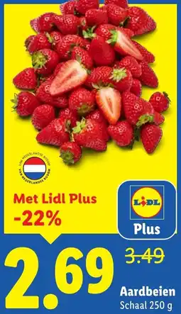 Lidl Aardbeien aanbieding