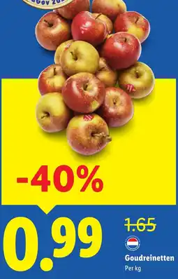 Lidl Goudreinetten aanbieding