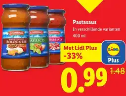 Lidl Pastasaus aanbieding