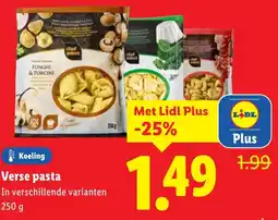 Lidl Verse pasta aanbieding
