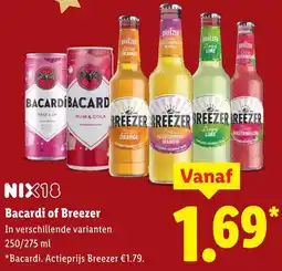 Lidl Bacardi of Breezer aanbieding