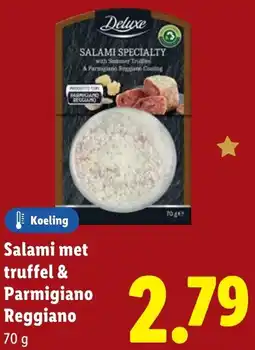 Lidl Salami met truffel & Parmigiano Reggiano aanbieding