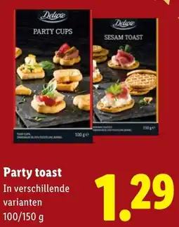 Lidl Party toast aanbieding