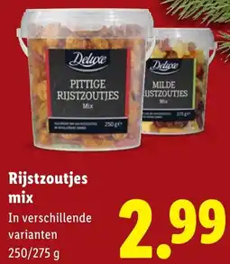 Lidl Rijstzoutjes mix aanbieding