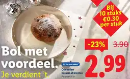 Lidl Oliebollen naturel of krenten aanbieding
