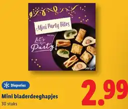 Lidl Mini bladerdeeghapjes aanbieding