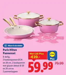Lidl Paris Hilton Pannenset aanbieding