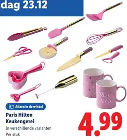 Lidl Paris Hilton Keukengerei aanbieding
