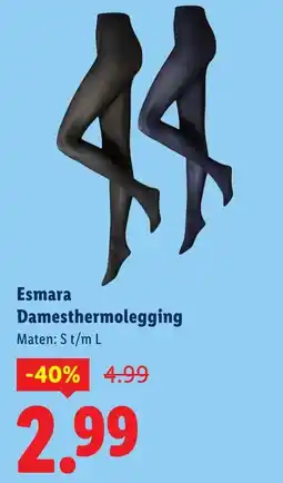 Lidl Esmara Damesthermolegging aanbieding