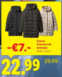 Lidl Esmara Gewatteerde damesjas aanbieding