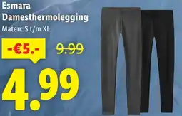 Lidl Esmara Damesthermolegging aanbieding