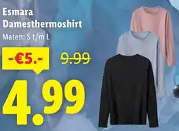 Lidl Esmara Damesthermoshirt aanbieding