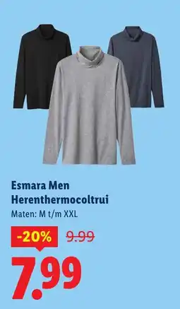 Lidl Esmara Men Herenthermocoltrui aanbieding
