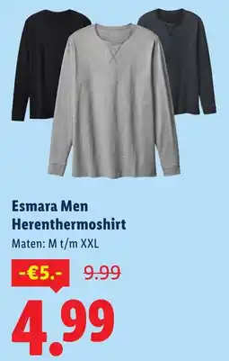 Lidl Esmara Men Herenthermoshirt aanbieding