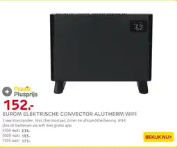 Praxis Eurom elektrische convector alutherm wifi aanbieding