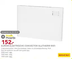 Praxis Eurom elektrische convector alutherm wifi aanbieding