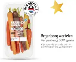 Jumbo Regenboog wortelen aanbieding
