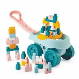 Intertoys Abrick bolderkar met 40 maxi bouwstenen - pastel aanbieding