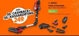 Expert Bosch BCS711PET Unlimited 7 Rood aanbieding