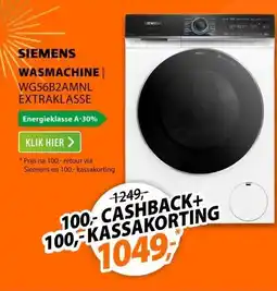 Expert Siemens WG56B2AMNL extraKlasse aanbieding