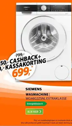 Expert Siemens WG46G2ZSNL ExtraKlasse aanbieding