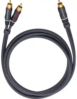 Coolblue Oehlbach BOOOM! RCA naar 2 x RCA 2 meter antraciet aanbieding