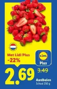 Lidl Aardbeien aanbieding