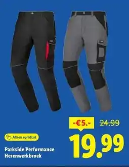 Lidl Parkside Performance Herenwerkbroek aanbieding