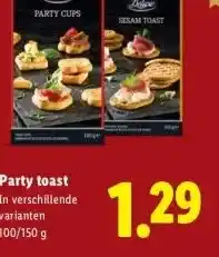 Lidl Party toast aanbieding