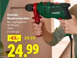 Lidl Parkside Klopboormachine aanbieding