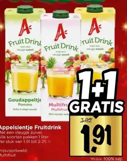 Vomar Voordeelmarkt Appelsientje Fruitdrink aanbieding