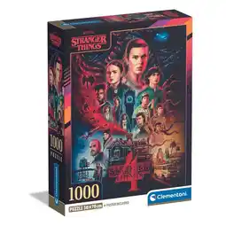 Intertoys Clementoni puzzel Stranger Things S4 - 1000 stukjes aanbieding