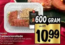 Vomar Voordeelmarkt Carpacciorollade aanbieding