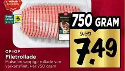 Vomar Voordeelmarkt Filetrollade aanbieding