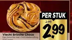 Vomar Voordeelmarkt Vlecht Brioche Choco aanbieding