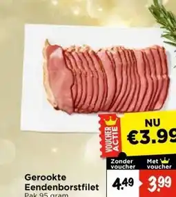 Vomar Voordeelmarkt Gerookte Eendenborstfilet aanbieding
