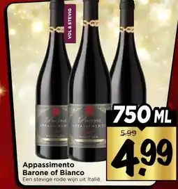 Vomar Voordeelmarkt Appassimento Barone of Bianco aanbieding