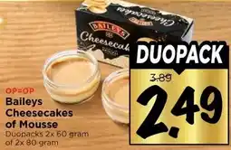 Vomar Voordeelmarkt Baileys Cheesecakes of Mousse aanbieding
