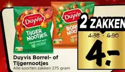 Vomar Voordeelmarkt Duyvis Borrel- of Tijgernootjes aanbieding