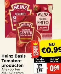 Vomar Voordeelmarkt Heinz Basis Tomaten- producten aanbieding