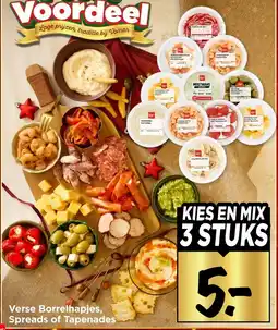 Vomar Voordeelmarkt Verse Borrelhapjes, Spreads of Tapenades aanbieding