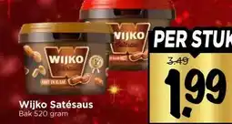 Vomar Voordeelmarkt Wijko Satésaus aanbieding