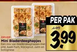 Vomar Voordeelmarkt Mini Bladerdeeghapjes aanbieding
