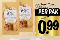 Vomar Voordeelmarkt Jos Poell Toast aanbieding
