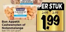 Vomar Voordeelmarkt Bon Appetit Cashewnoten of Notenmelange aanbieding