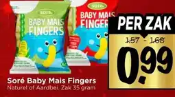 Vomar Voordeelmarkt Soré Baby Mais Fingers aanbieding