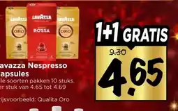 Vomar Voordeelmarkt Lavazza Nespresso Capsules aanbieding