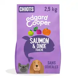 Zooplus 2x2,5kg Edgard & Cooper Puppy zalm, kalkoen graanvrij - Droog hondenvoer aanbieding